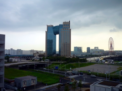 雨のお台場